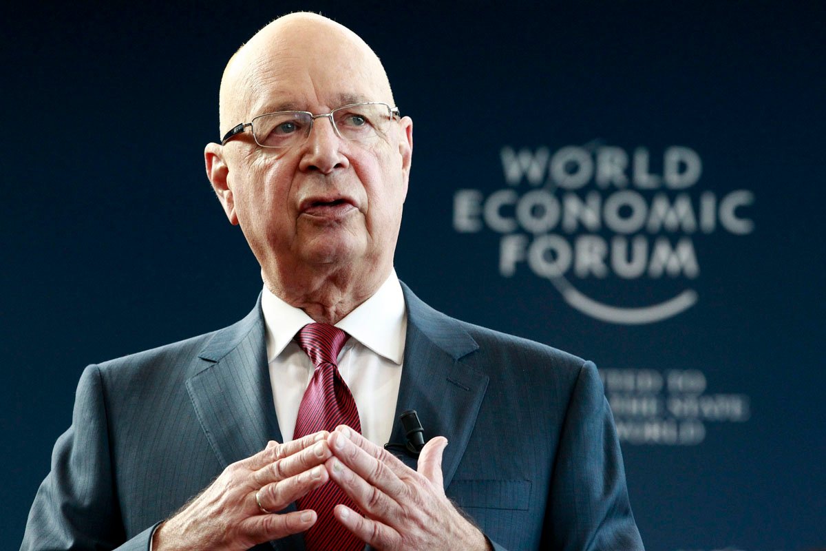 WEF Executive Chairman and founder Schwab addresses news conference in Geneva
