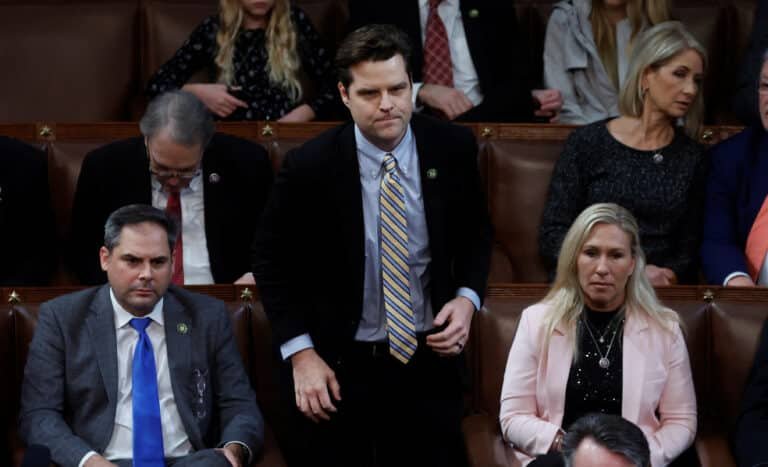 U.S. Representatives try again to elect a Speaker on the third day of the 118th Congress at U.S. Capitol in Washington