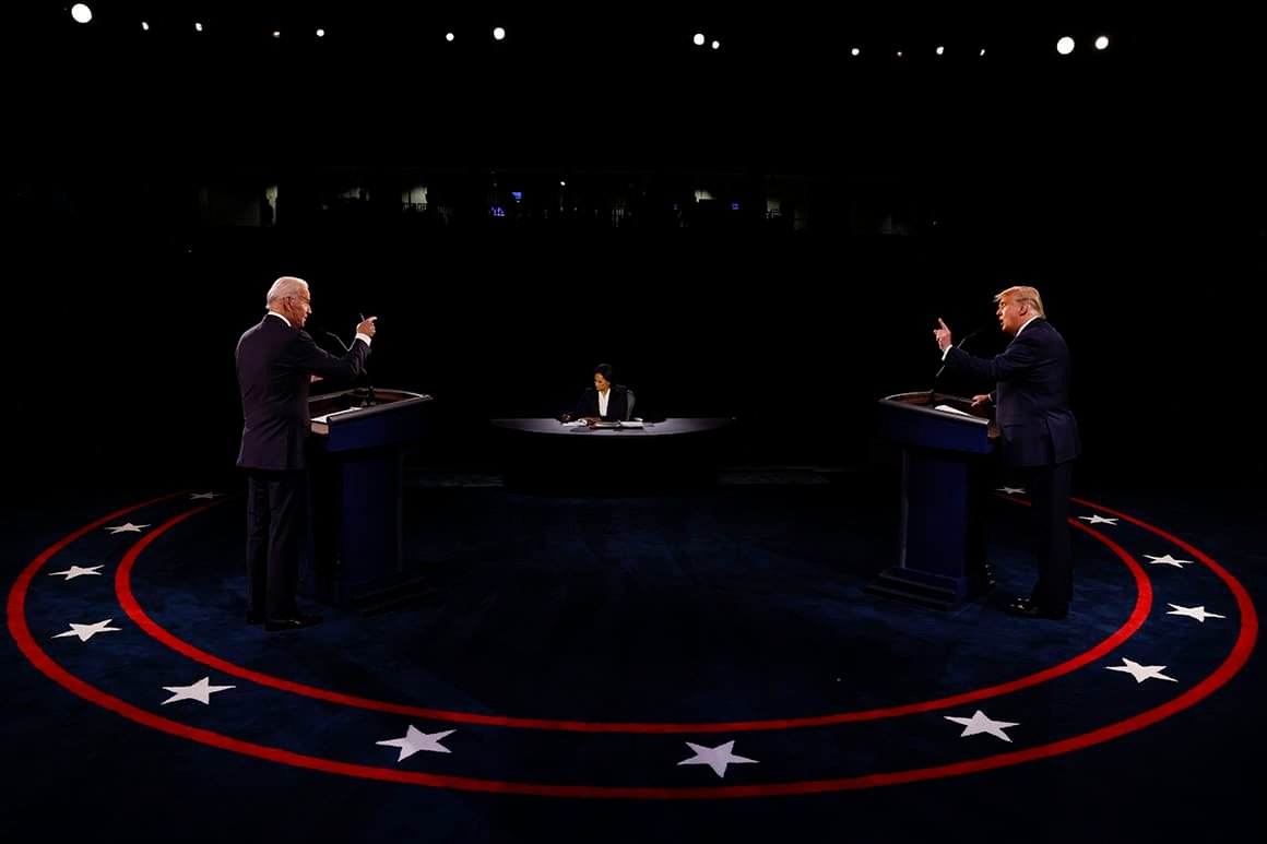 Donald Trump And Joe Biden Participate In Final Debate Before Presidential Election