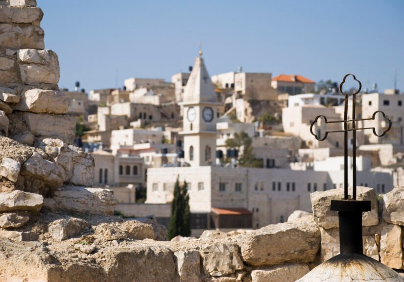 Arab Christian town of Taybeh in West Bank